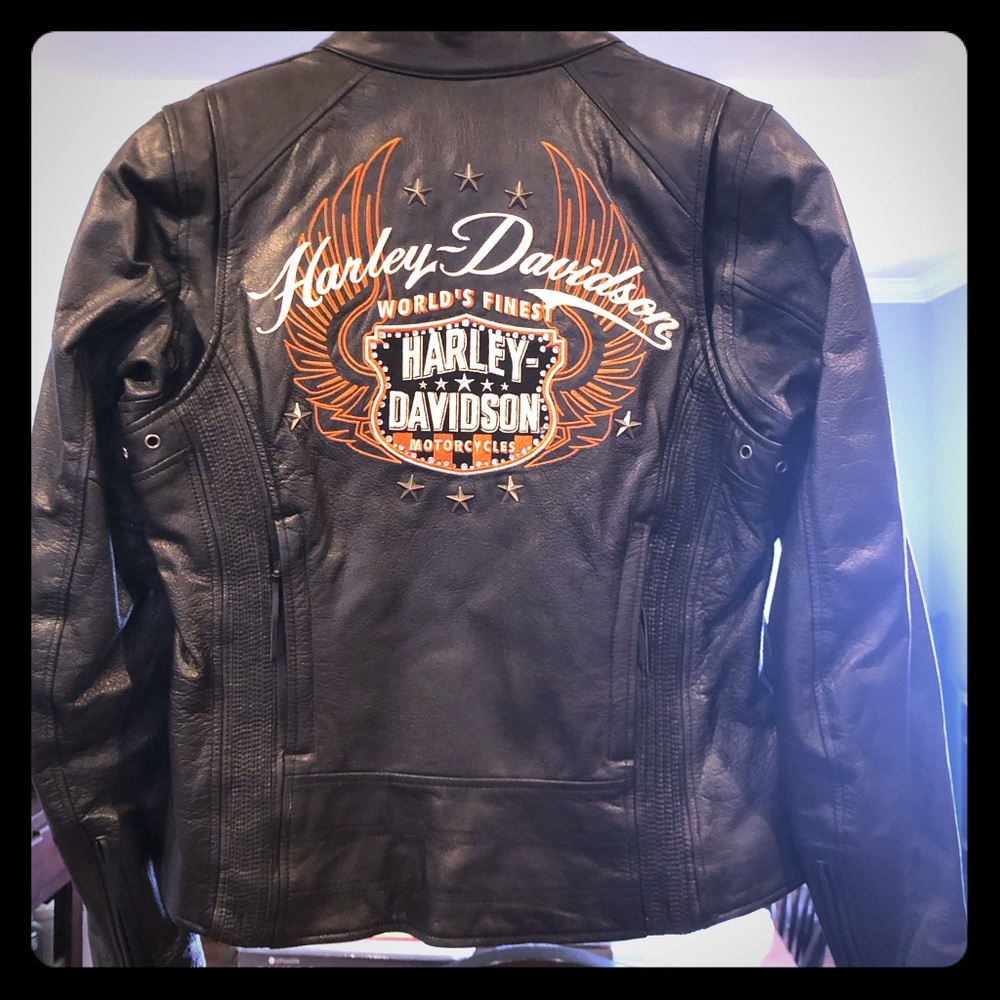 Harley Davidson leather riding jacket